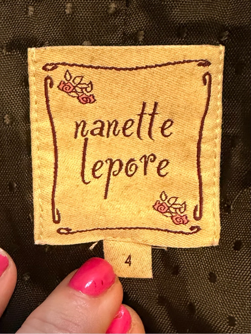 Nanette Leopore Black Lined Baby Doll Bowtie Balloon Sleeve Peplum Jacket Size 4 - Picture 4 of 16